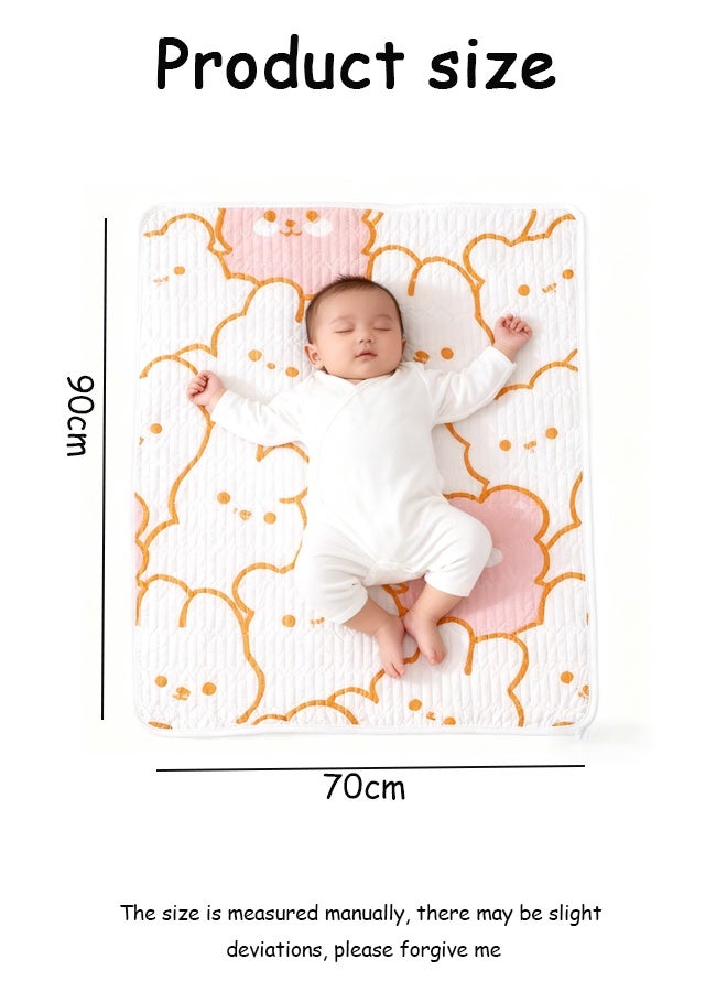 Vinnatsu Baby Waterproof Changing Pad Liners Waterproof and Anti-slip Bed sheet  - Quilted Thicker Ultra Soft Changing Table Cover Liners for Baby Toddler Children Pet and Adults - Durable & Easy to Clean -  70×90 CM - Image 2