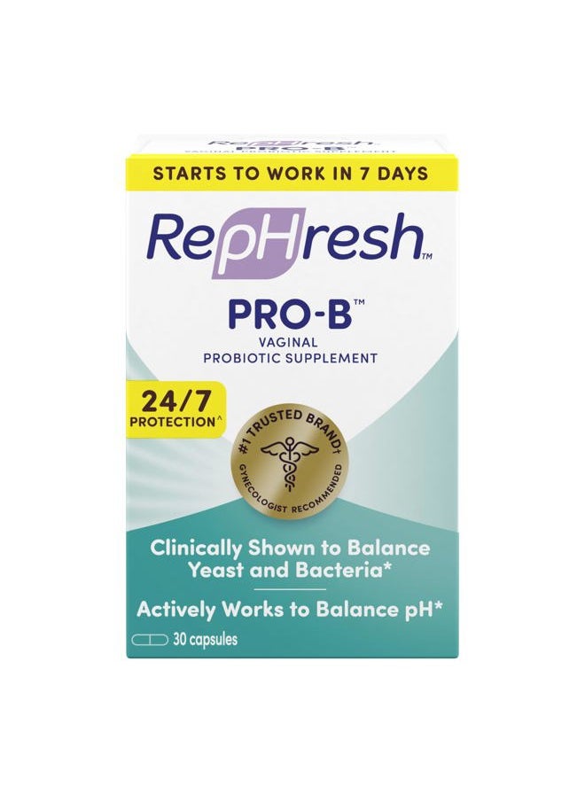 Rephresh RepHresh Pro-B Probiotic Supplement for Women, 30 Oral Capsules  - Image 1