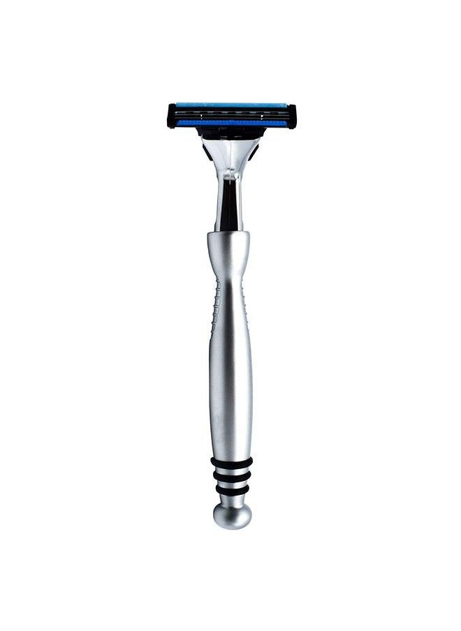 taconic shave Heavyweight Triple Blade Razor Compatible With Gillette Sensor And Sensor Excel Refill Cartridges Includes 1 Preloaded Blade  - Image 2