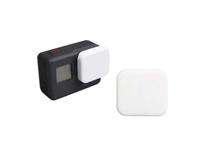 Action Pro Silicone Protective Lens Cap Compatible with GoPro-5/6/7 Black Action Camera (White) - Image 1