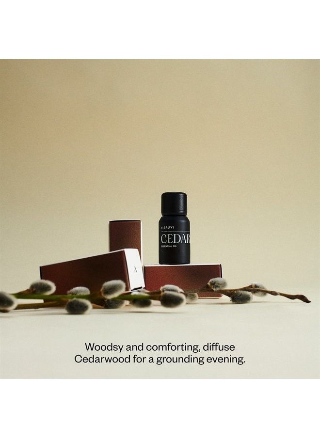 Vitruvi - Vitruvi Cedarwood, 100% Pure Premium Essential Oil (0.3 fl.oz) - Image 1