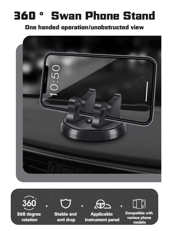 Car-mounted rotatable mobile phone bracket, which is stable and does not block the line of sight, is suitable for various mobile phone models, special materials, sun protection and heat insulation, wear resistance and durability, goodcar. - Image 2