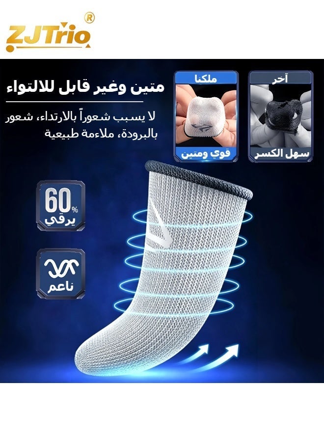 زي جي تريو 2 زوج أكمام إصبع مع صندوق إكسسوارات للألعاب أكمام أصابع الإبهام للألعاب قفازات أصابع المحمول المضادة للانزلاق - Image 5