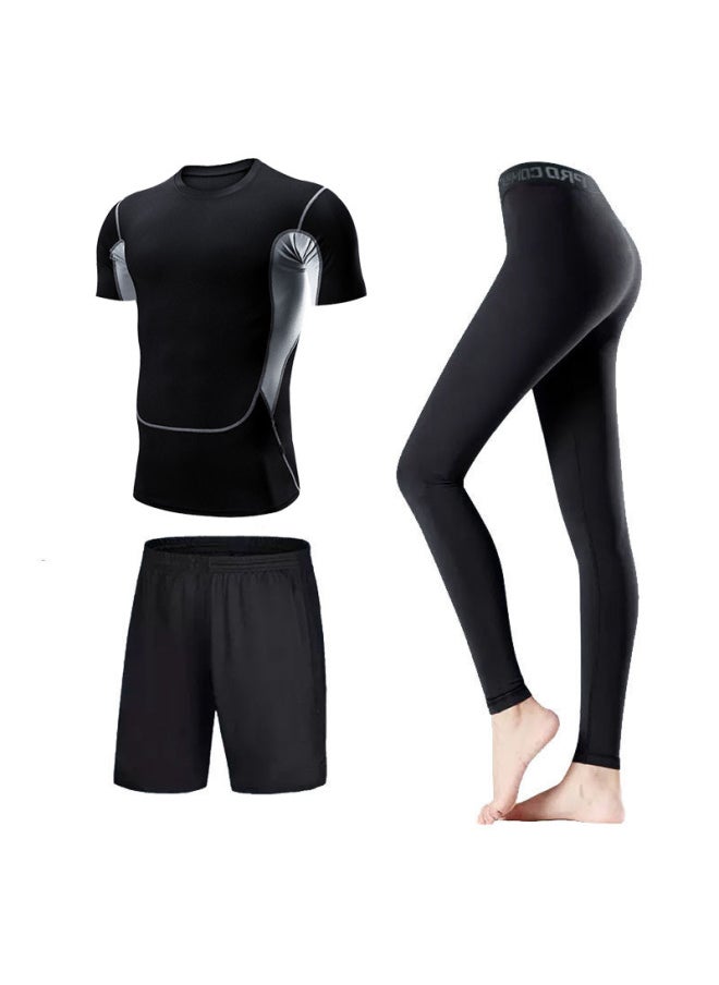 Generic - Swimsuit Women's Split Large Size Conservative Swimming Trunks For Chubby Girls Long-sleeved Trousers For Students Sunscreen Diving Suit-Color:Women-Breathable Three-piece Suit (short Sleeve)-Size:2XL - Image 1