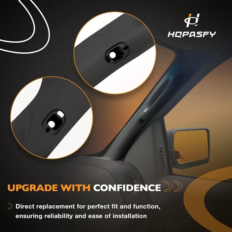 HQPASFY A Pillar Interior Trim Handle Driver Side Black LH Replacement for Ford F150 and Lincoln Mark LT - Image 5