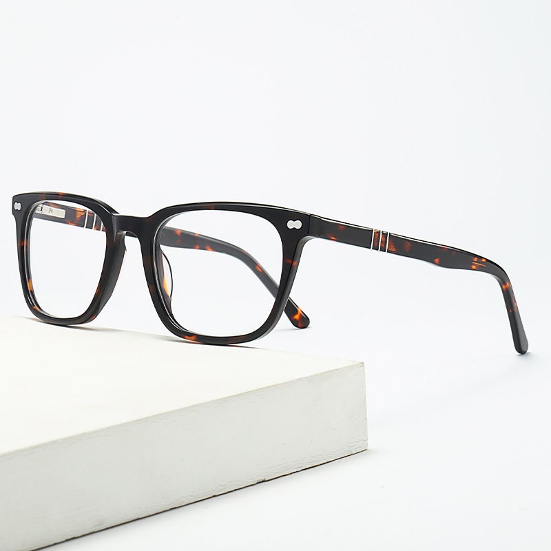 New Fashion Plate Optical Glasses Frame Square Slingshot Glasses Frame Flat Pure Black Plain Artifact - Image 2