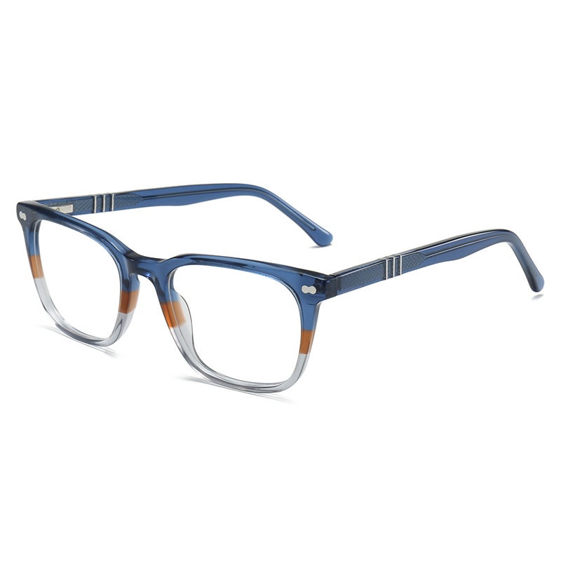 New Fashion Plate Optical Glasses Frame Square Slingshot Glasses Frame Flat Pure Black Plain Artifact - Image 5