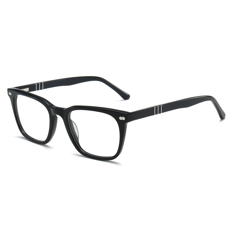 New Fashion Plate Optical Glasses Frame Square Slingshot Glasses Frame Flat Pure Black Plain Artifact - Image 1