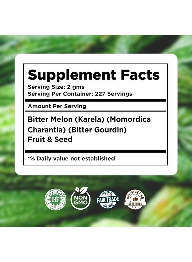 Herbsforever Bitter Melon Powder (Karela Powder) | Rich in Vitamin C, Non-GMO | Natural Superfood for Overall Wellness, 100% Pure, Plant-Based Vegan, 454 GMS - Image 3