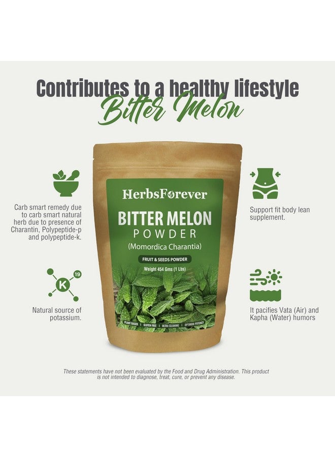 Herbsforever Bitter Melon Powder (Karela Powder) | Rich in Vitamin C, Non-GMO | Natural Superfood for Overall Wellness, 100% Pure, Plant-Based Vegan, 454 GMS - Image 5