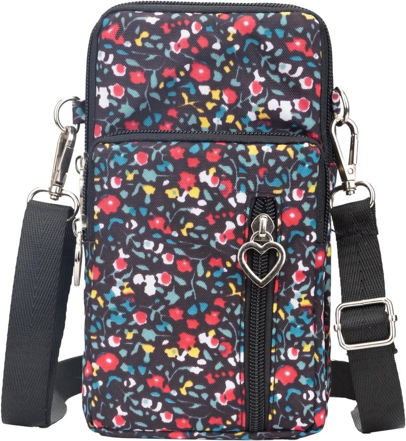 JANKS Small Crossbody Bag for Women - Mini Phone Purses with Crossbody Strap and Wallet - Nylon Arm Bag - Image 1