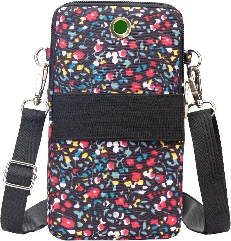 JANKS Small Crossbody Bag for Women - Mini Phone Purses with Crossbody Strap and Wallet - Nylon Arm Bag - Image 4