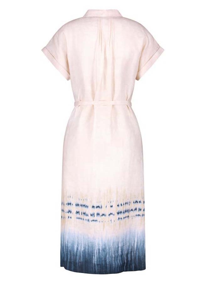 GERRY WEBER - Linen dress with a waistband - Image 1