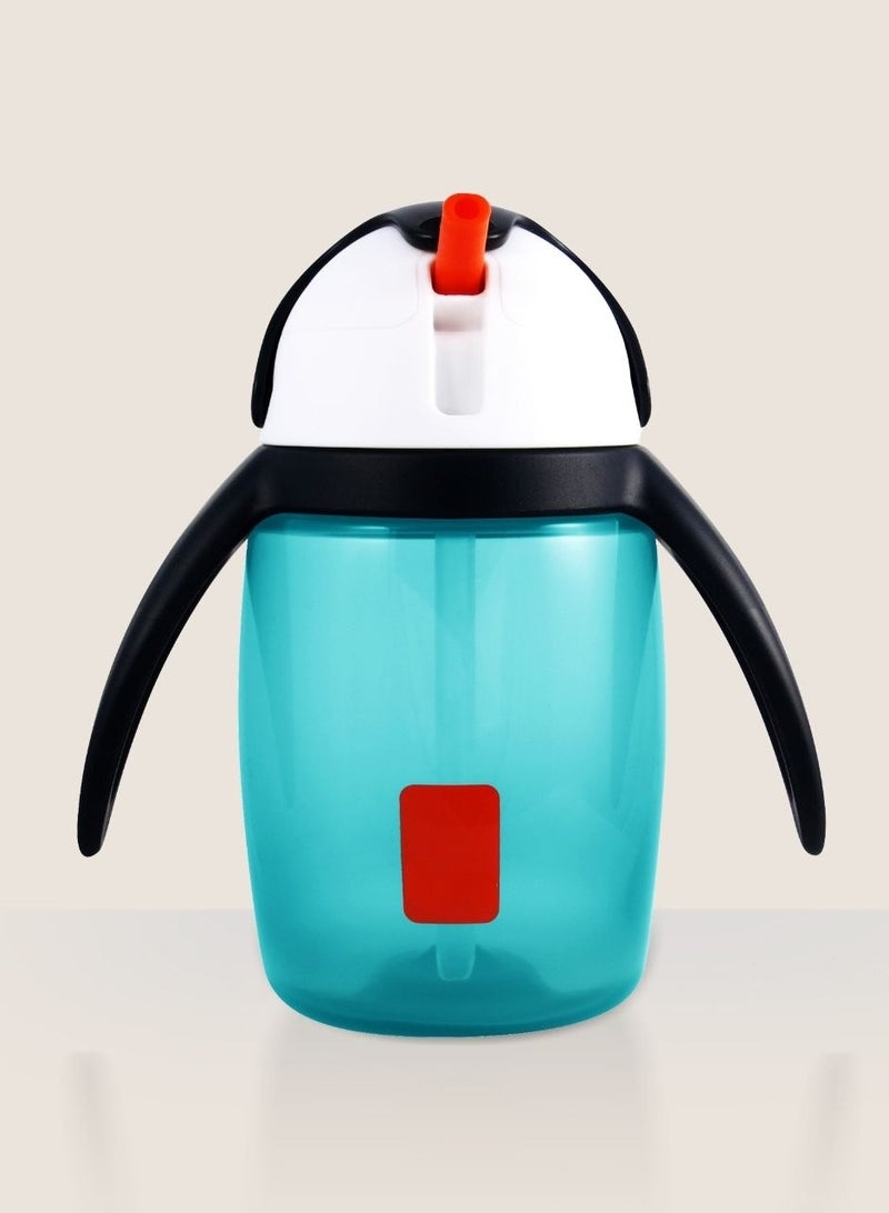 Penguin Spill-Proof Drinking Cup for Toddlers – 360ml, Ideal for 6 Months+ (Straw Cup) - Image 1