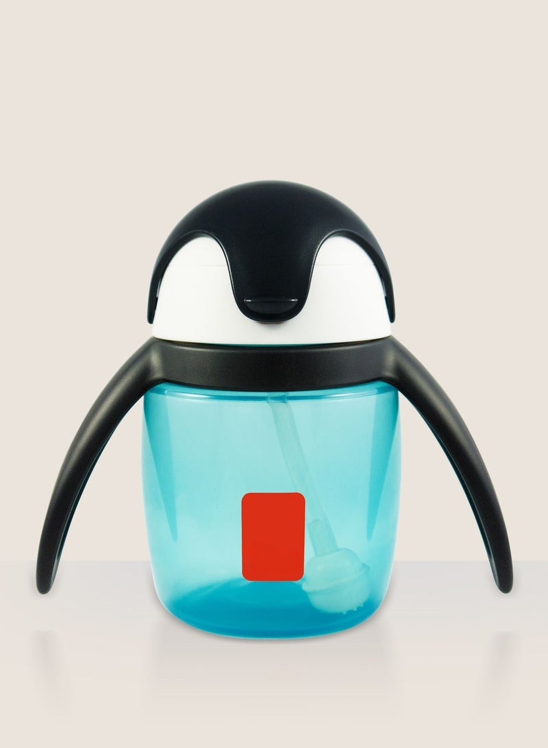 Penguin Spill-Proof Drinking Cup for Toddlers – 360ml, Ideal for 6 Months+ (Straw Cup) - Image 2