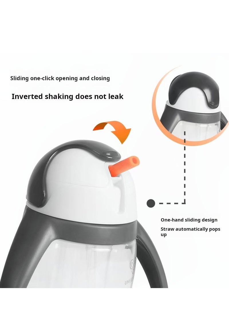 Penguin Spill-Proof Drinking Cup for Toddlers – 360ml, Ideal for 6 Months+ (Straw Cup) - Image 4