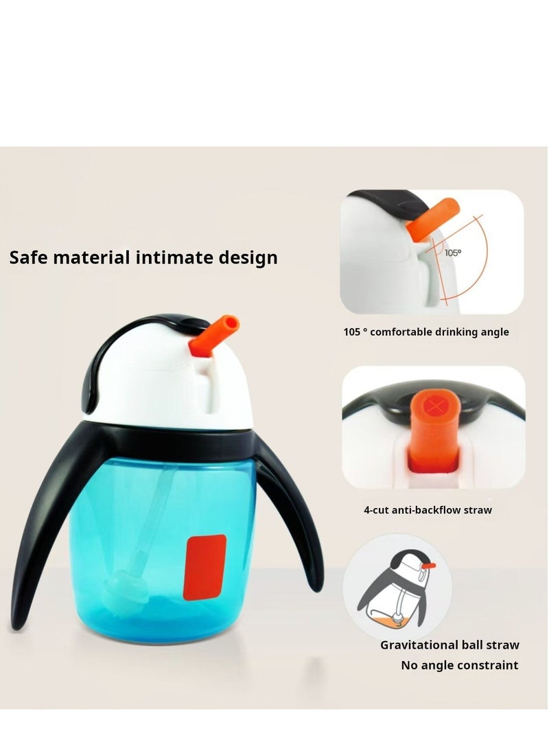 Penguin Spill-Proof Drinking Cup for Toddlers – 360ml, Ideal for 6 Months+ (Straw Cup) - Image 3