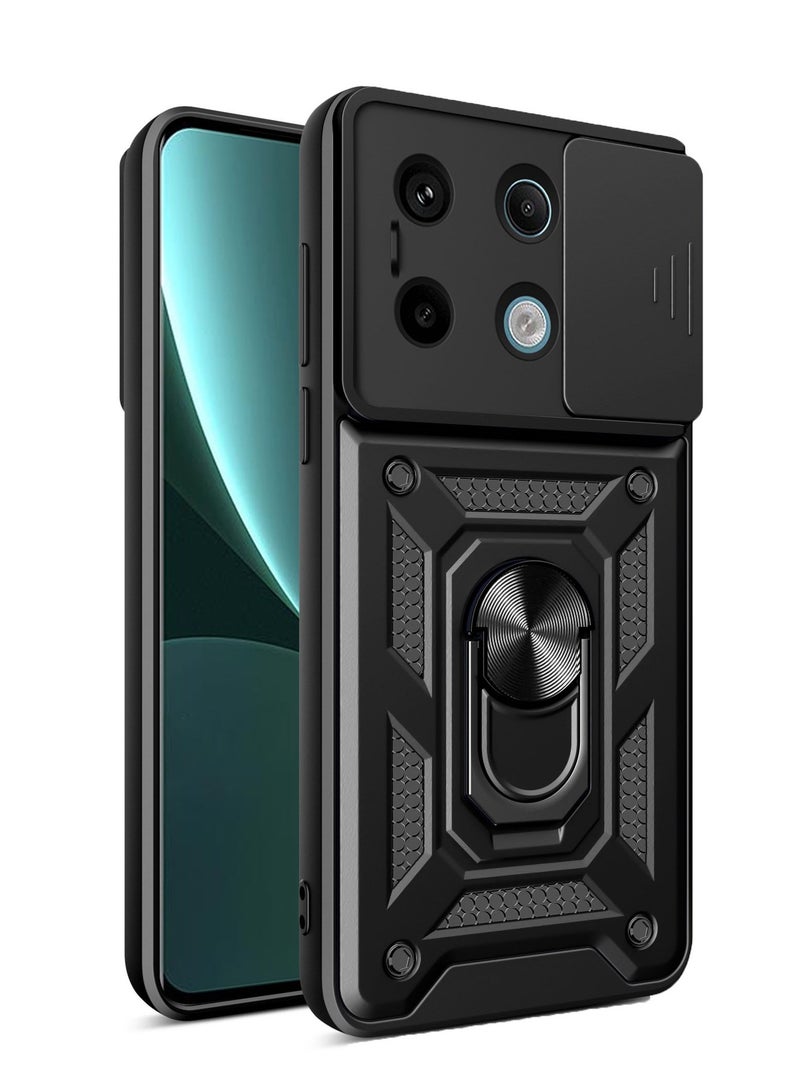 General Suitable for Xiaomi Redmi Note 13 13 Pro Push Window Mobile Phone Case Magnetic Stand Two in One Protective Case  - Image 1