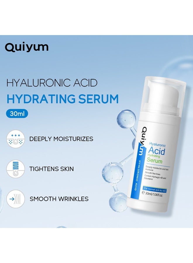 كويوم سيروم ترطيب بحمض الهيالورونيك 30 مل - ترطيب متعدد الطبقات للبشرة الجافة، يقلل التجاعيد ويقوي الحاجز الجلدي - Image 4