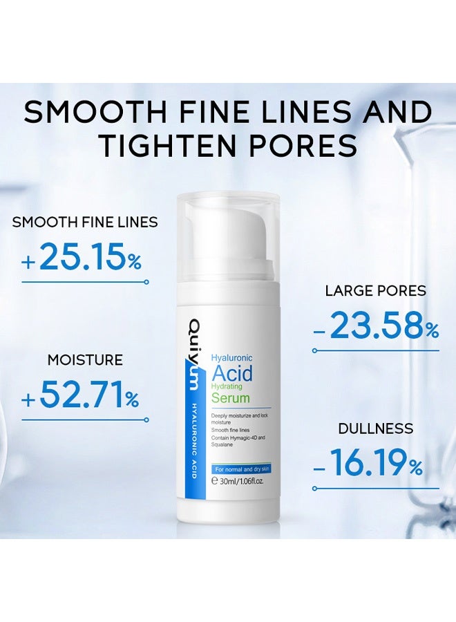 كويوم سيروم ترطيب بحمض الهيالورونيك 30 مل - ترطيب متعدد الطبقات للبشرة الجافة، يقلل التجاعيد ويقوي الحاجز الجلدي - Image 3