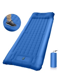 Strong Support Camping Mat, Inflatable Sleeping Mattress 196cm Thickness Sleeping Pad with Pillow, Quick Inflation Ultralight Portable Camping Sleeping Bed for Backpacking, Hiking, Picnic