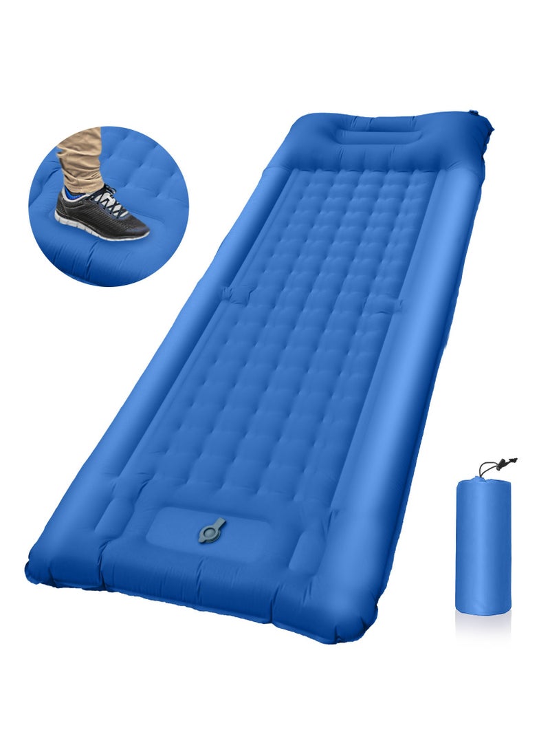 Arabest Strong Support Camping Mat, Inflatable Sleeping Mattress 196cm Thickness Sleeping Pad with Pillow, Quick Inflation Ultralight Portable Camping Sleeping Bed for Backpacking, Hiking, Picnic  - Image 1