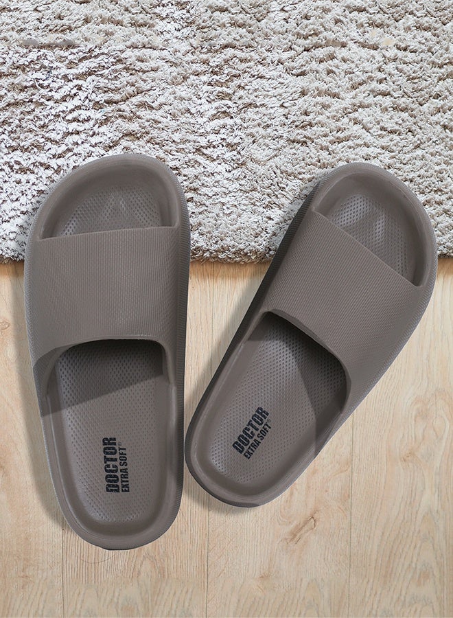 DOCTOR EXTRA SOFT Men's Classic Ultra Soft Sliders/Slippers with Cushion FootBed for Adults | Comfortable & Lightweight | Stylish & Anti-Skid | Waterproof & Everyday Flip Flops for Gents & Boys D-504 - Image 1