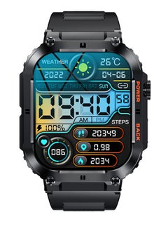 LIGE Smart Watch for Men Bluetooth Calling 1.95" AMOLED Screen Sport Fitness Tracker Waterproof Smartwatch for Android iOS with Black Silicone Band  - Image 2