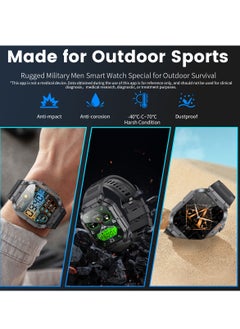 LIGE Smart Watch for Men Bluetooth Calling 1.95" AMOLED Screen Sport Fitness Tracker Waterproof Smartwatch for Android iOS with Black Silicone Band  - Image 5