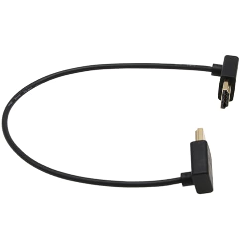 HangTon HDMI 8K 30p 4K 60p UHD Cable for ATOMOS Shinobi Portkeys BM5 FEELWORLD Blackmagic Video Assist 4K Monitor Sony FX9 Canon EVA-1 Camera Type A HDMI 2.1 L-Shape 30cm - Image 5