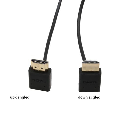 HangTon HDMI 8K 30p 4K 60p UHD Cable for ATOMOS Shinobi Portkeys BM5 FEELWORLD Blackmagic Video Assist 4K Monitor Sony FX9 Canon EVA-1 Camera Type A HDMI 2.1 L-Shape 30cm - Image 3