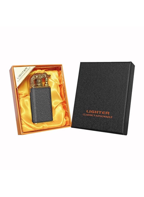JJW New Crocodile Lighter Crocodile Double Fire Lighter Windproof Croc Lighter Torch Cool Fancy Double Jet Flame Butane Lighters Refillable Butane Lighter for Fireworks