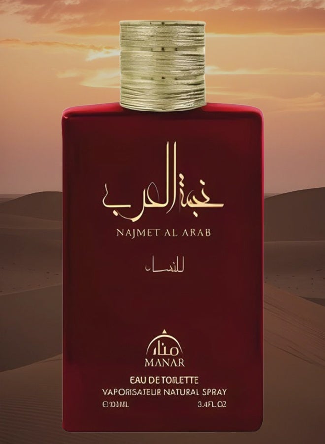 manar Najmet Al Arab Perfume For Women 100ml EDT - Image 2