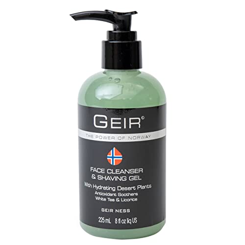 Geir Ness Face Cleanser Shave Gel for Men Contains Arctic Algae Minerals Moisturizing Deep Cleansing Face Wash - Image 1