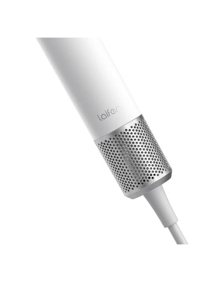 لايفن مجفف شعر أيوني صغير عالي السرعة لايفن – أبيض، خفيف الوزن، منخفض الضوضاء، مدمج، مع فوهة مغناطيسية وحقيبة سفر—للمنزل والسفر - Image 3