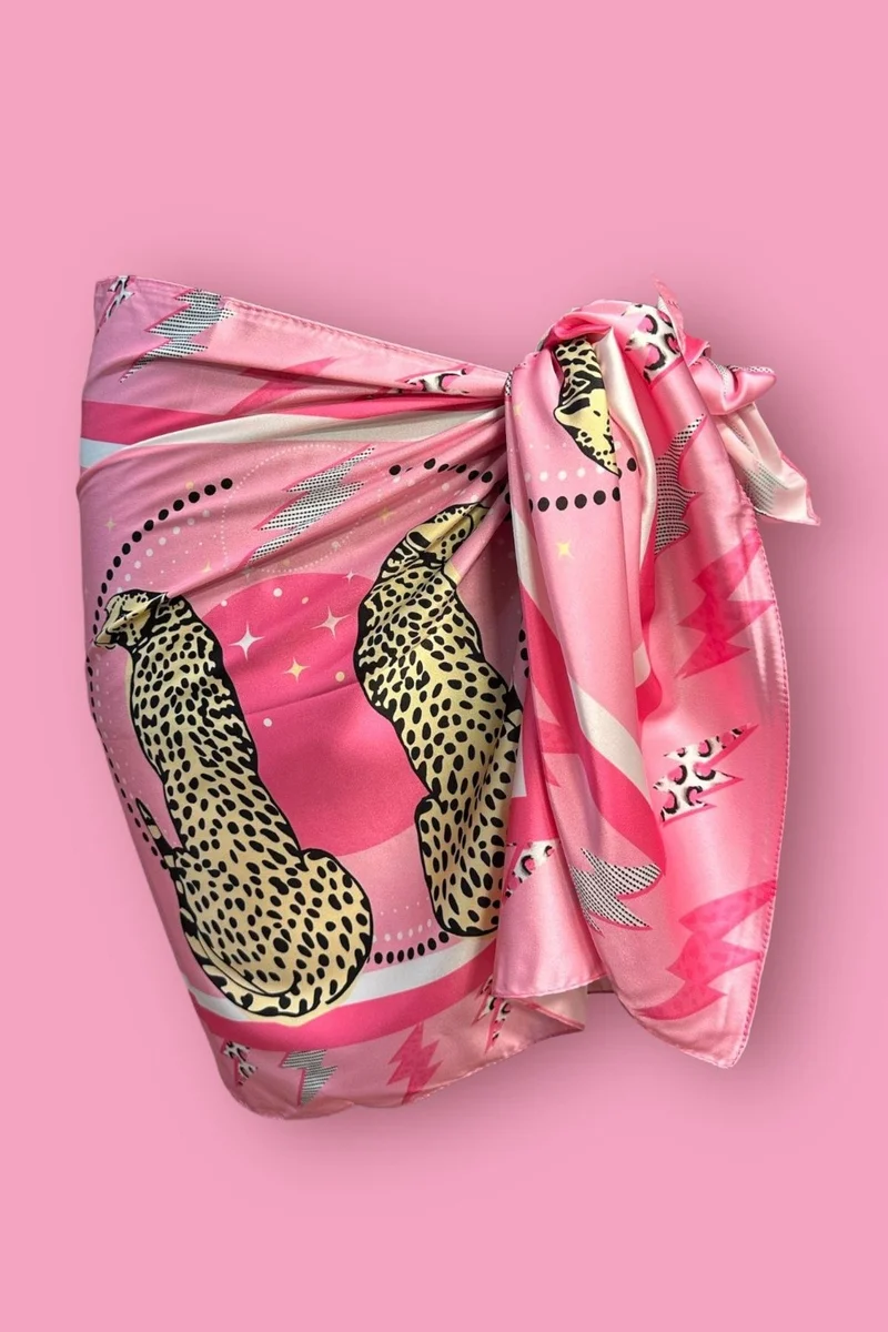 باهلس Special Design Viral Leopard Pareo 45*145 cm