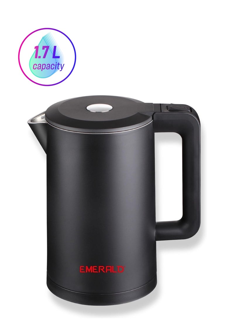 EMERALD Cordless Electric Kettle, 2200W Power, 1.7L, with Auto Shut, 360-Degree Cord Design, Perfect for Warm Beverages EK781KG - Image 1