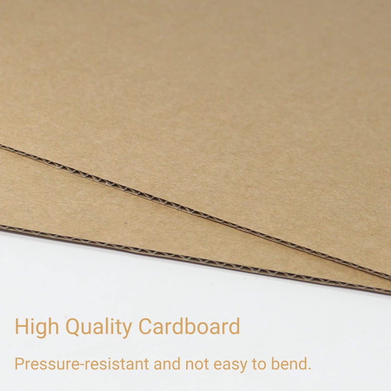 zmybcpack 200 Pack Corrugated Cardboard Sheets 5x7 inch, Corrugated Cardboard Filler Insert Sheet Pads for Packing, Mailing, Crafts - Image 4