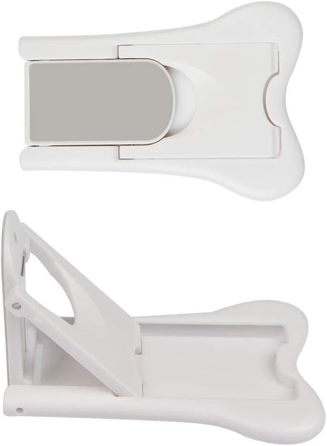 PD GROW Baby Sliding Door Locks Keyless Child Safety Locks for Patio,Closet,Shower Sliding Doors,Shutters (White, Pack of-2) - Image 1