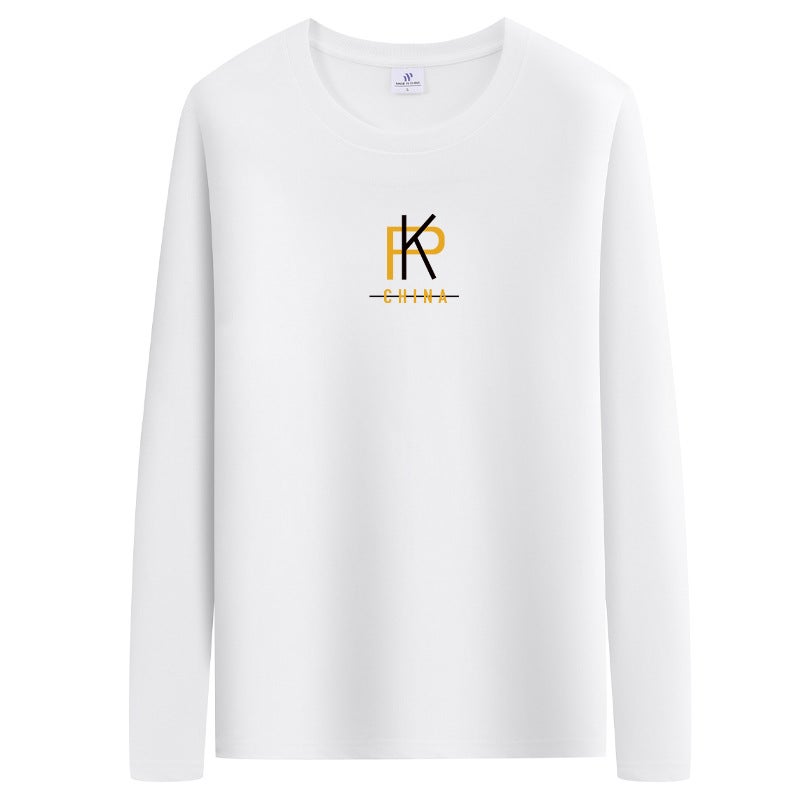 Cotton Long-Sleeved T-Shirt Men'S Spring, Thin Plus Size Loose Fashion Trendy Men'S Plus Size Fat Men'S Clothing - Image 3