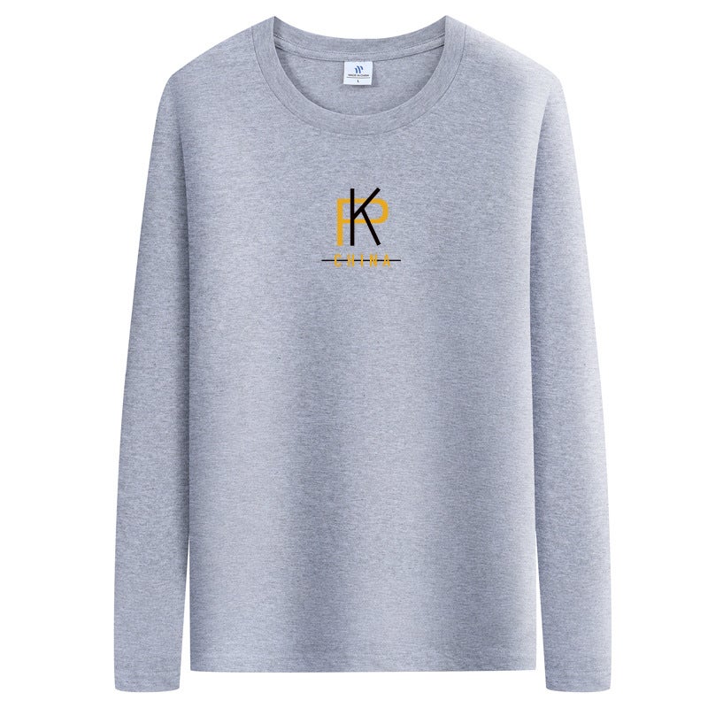 Cotton Long-Sleeved T-Shirt Men'S Spring, Thin Plus Size Loose Fashion Trendy Men'S Plus Size Fat Men'S Clothing - Image 5