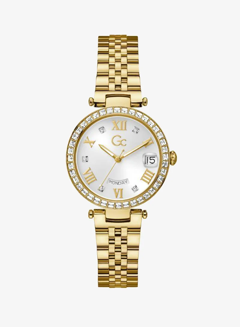 Flair Crystal Mid Size Metal Analogue Watch
