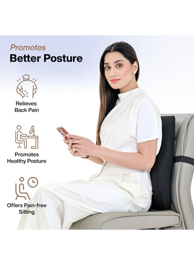 FOverA Back & Lumbar Support Pillow for Office Chair & Car Seat - Image 4