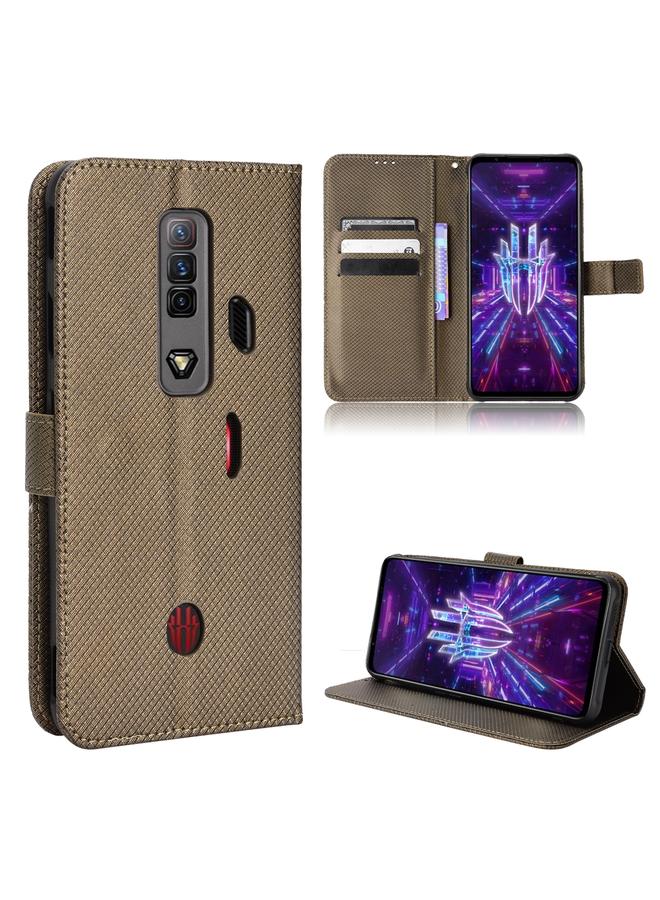 erorex Case For ZTE nubia Red Magic 7 Diamond Texture Leather Phone Case - Image 1