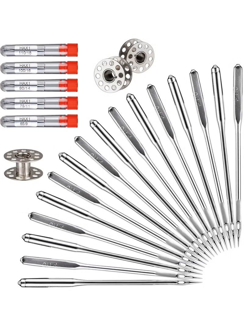 Arabest Sewing Machine Needles, 50 PCS Universal Sewing Machine Needle, Compatible with Singer, Brother, Janome, Varmax, Sizes HAX1 65/9, 75/11, 90/14, 100/16, 110/18 (50 PCS) sewing kit - Image 4