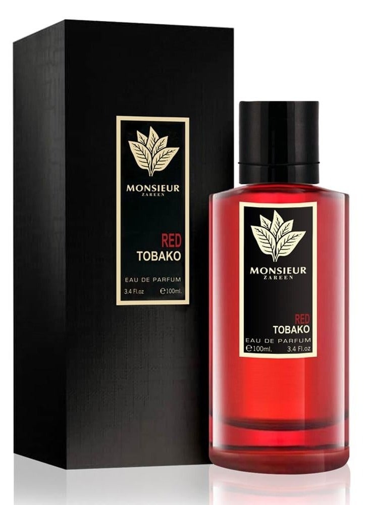 ZAREEN Monsieur Red Tobako Zareen Eau de Parfum 100ml - Image 2