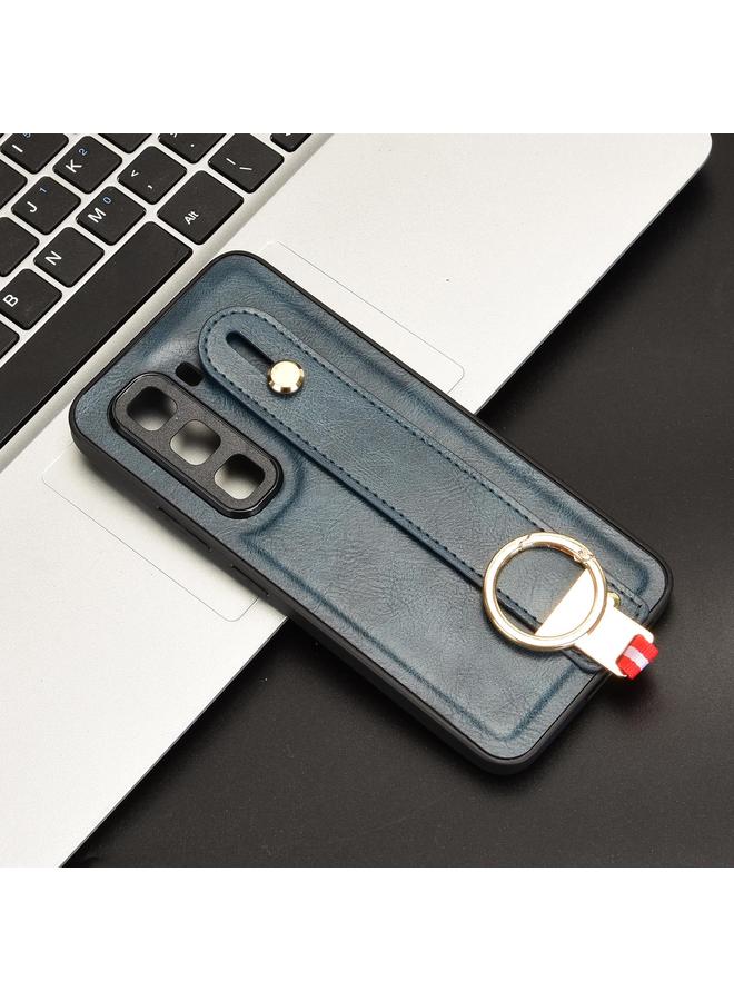 زبون جراب لهاتف Infinix Hot 50 Pro+ 4G X6880 مزود بسوار معصم وغطاء خلفي من الجلد - Image 2