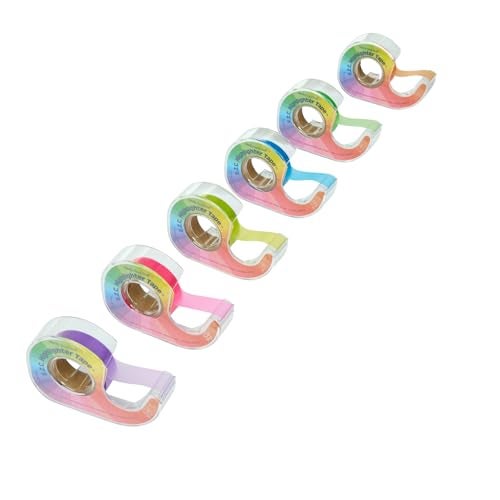 Really Good Stuff E.Z.C. Fluorescent Highlighter Tape, Set of 6 Colors - 1/2 in. x 32 ft. Each Roll, School & Office Supplies - Image 1