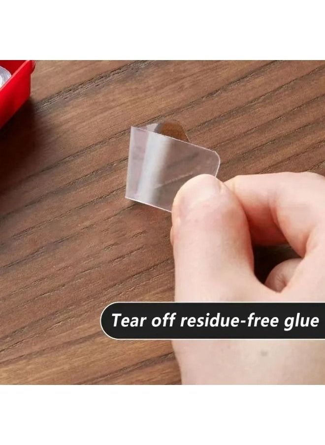 Generic - A set of transparent adhesive (double face) in a box, the number of which ranges from 50 to 60 pieces per box. - Image 1
