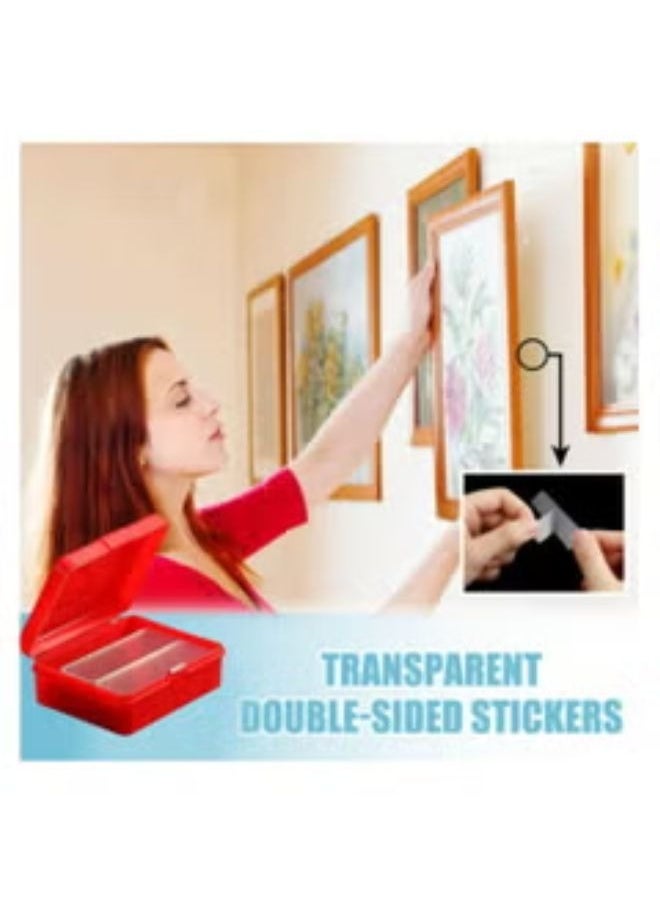 Generic - A set of transparent adhesive (double face) in a box, the number of which ranges from 50 to 60 pieces per box. - Image 1